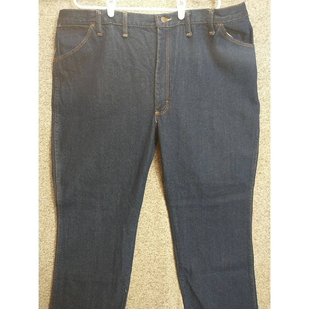 Red Kap Mens Workwear Jeans Dark Indigo Blue Cotton Denim PD54PW6 46 x 30